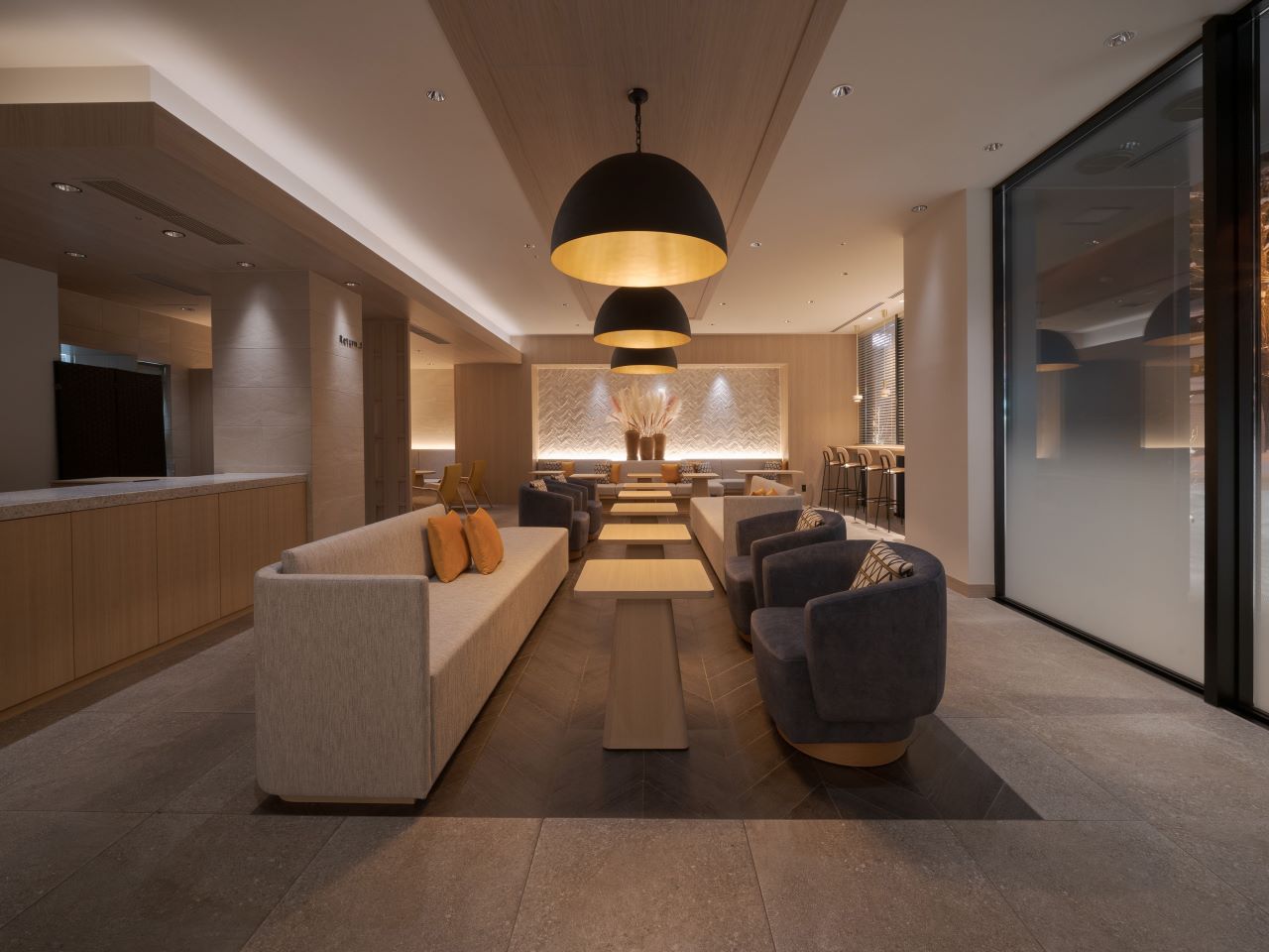 宿泊者専用スペース「the b lounge」