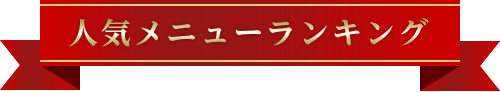 人気メニューランキング
