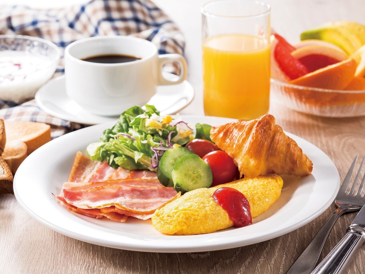 朝食ビュッフェのイメージ