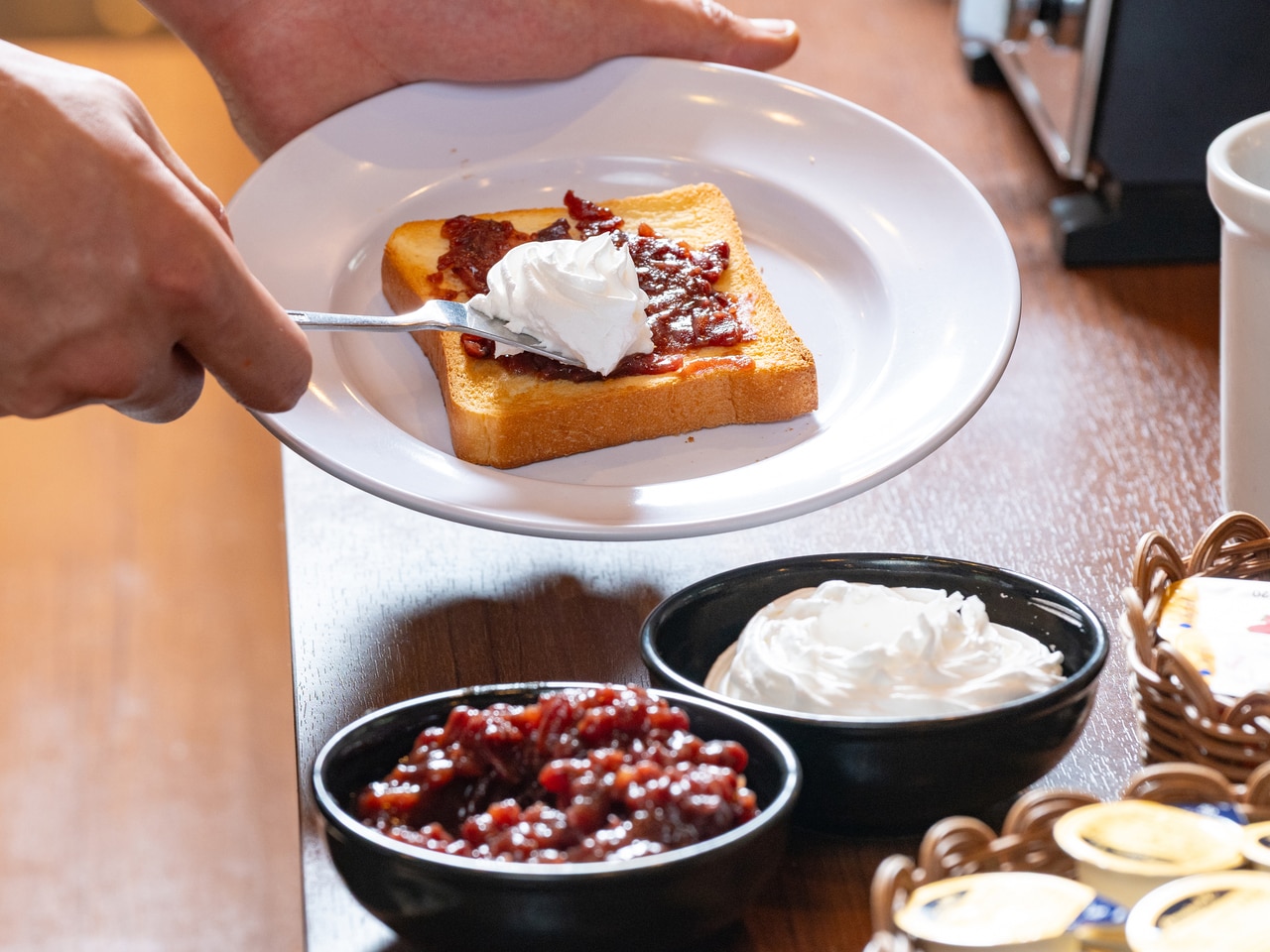 小倉トーストやコーヒーを楽しめる名古屋らしい朝食を。のイメージ