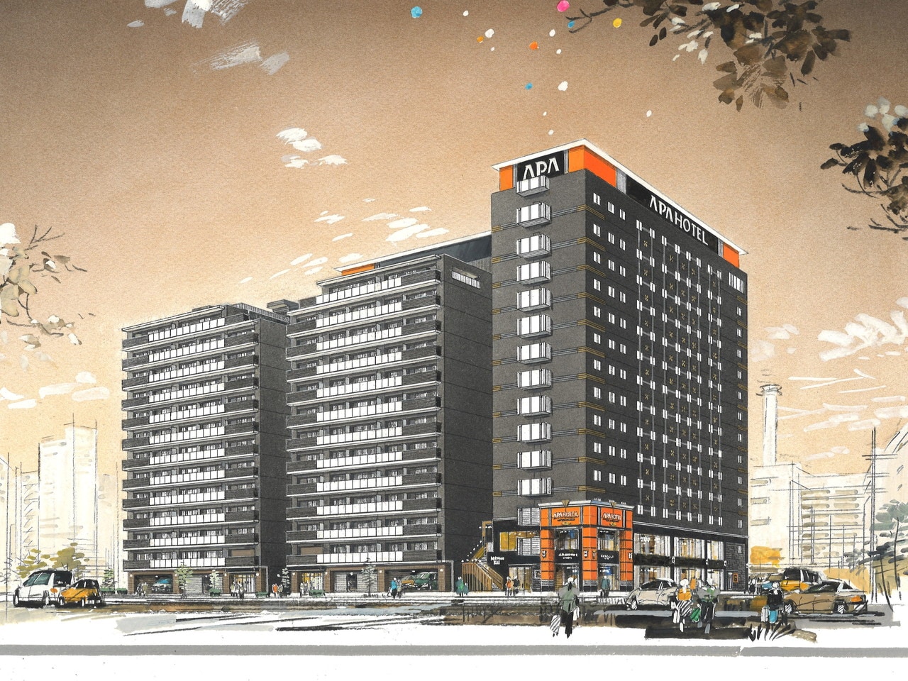 アパホテル＆リゾート〈岡山駅新幹線口〉2026年8月6日（木）開業予定画像