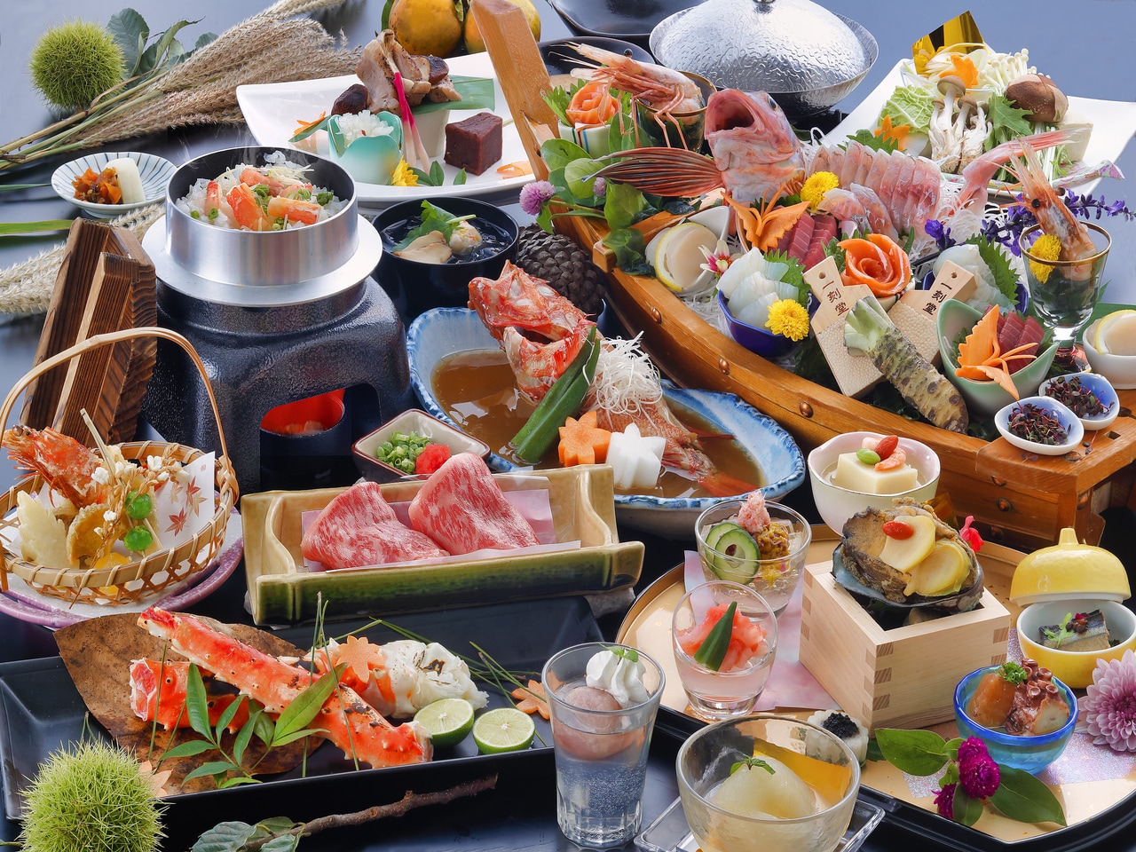 特選料理「幸」これぞ贅沢三昧を食す（米沢牛 陶板焼き 又は しゃぶしゃぶ）