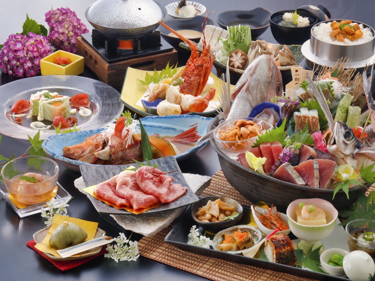 特選料理「幸」これぞ贅沢三昧を食す(米沢牛 陶板焼き 又は しゃぶしゃぶ)
