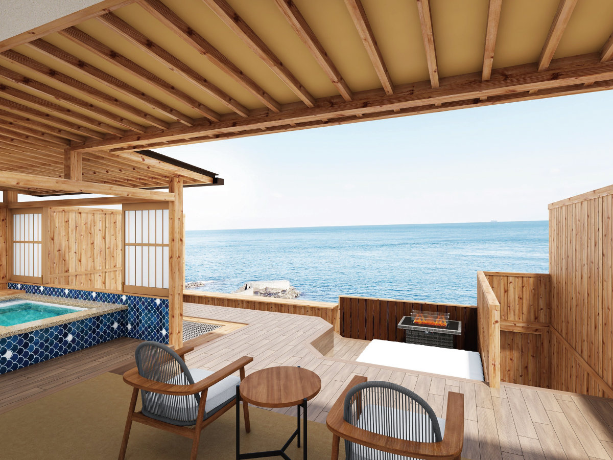 温泉露天風呂付き客室/たい（101号室）・ひらめ（102号室）・ぶり（103号室）