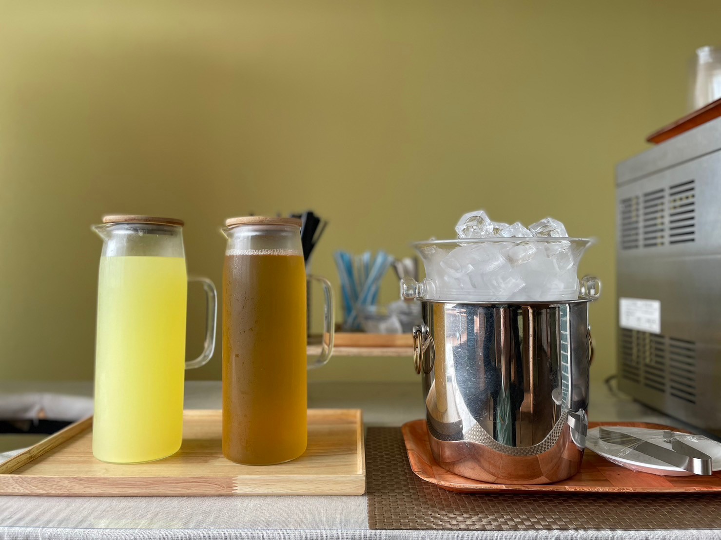 ウェルカムドリンク:コーヒー、カフェオレ、さんぴん茶、シークワーサージュース