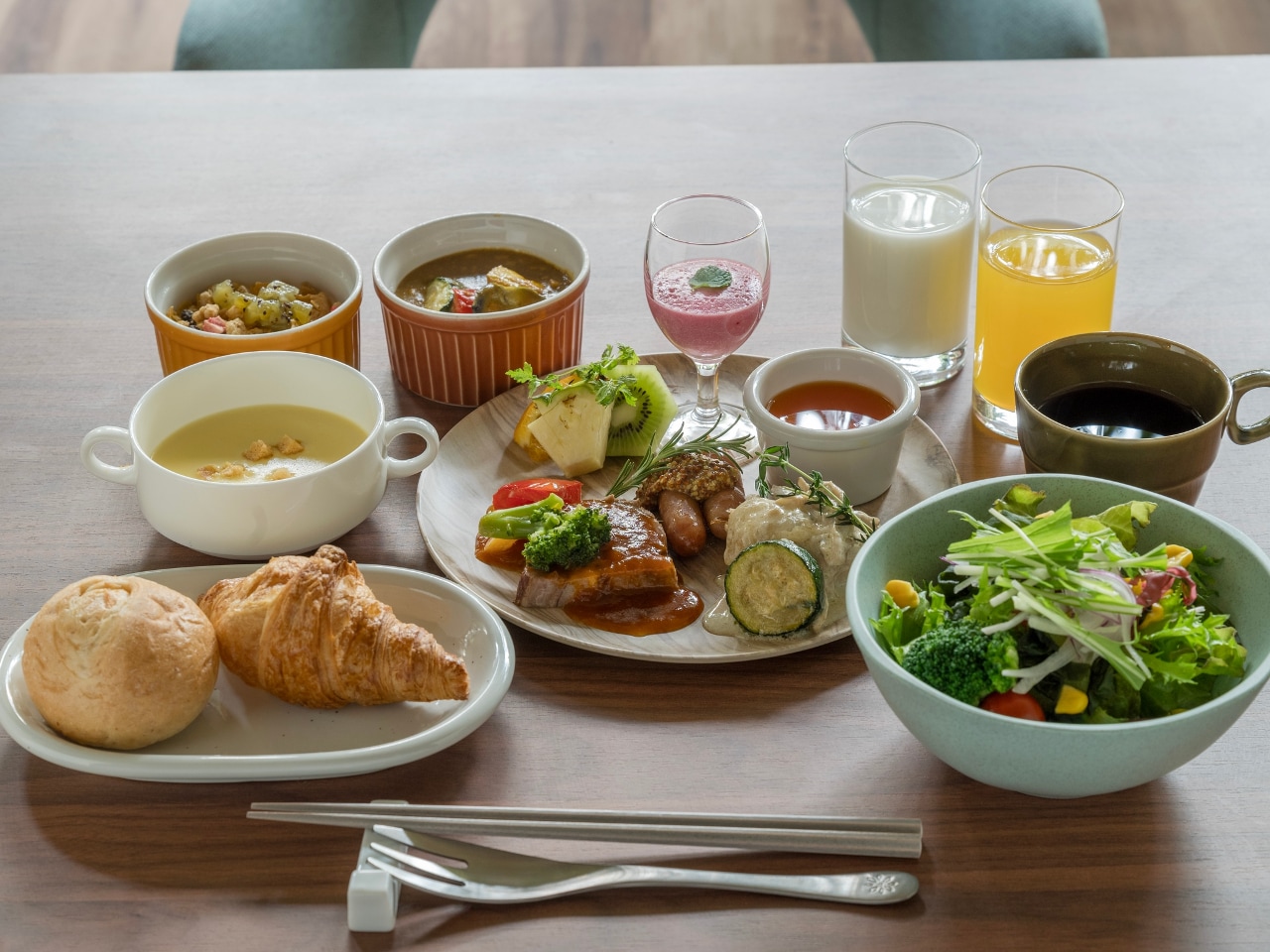 盛り付け例:洋食