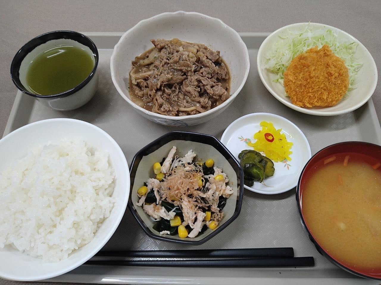 夕食例