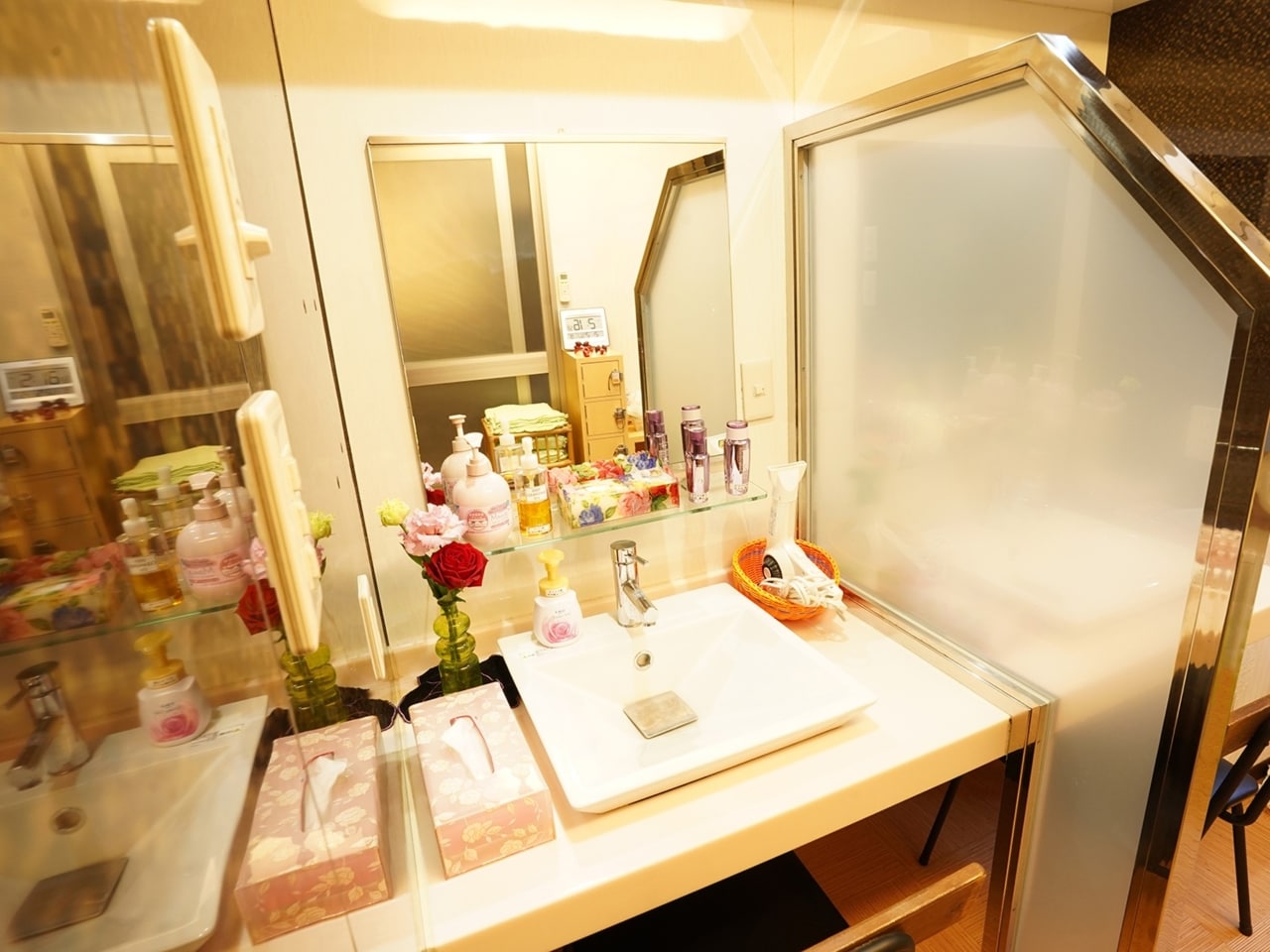 女性浴場　洗面台