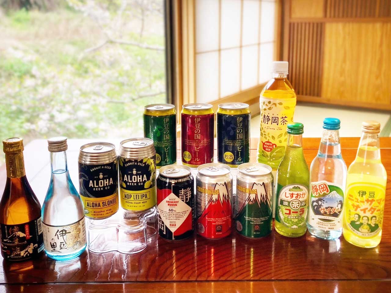 【売店】地ビールやニューサマーサイダーなど、伊豆ならではの飲み物も取り扱っております。