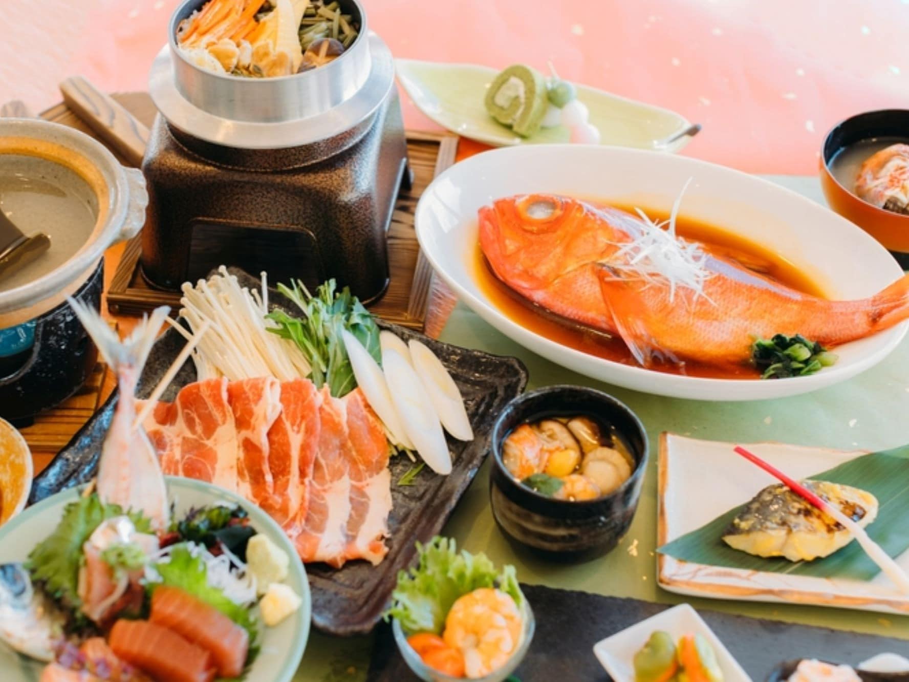 金目鯛煮付きプランご夕食（一例）
