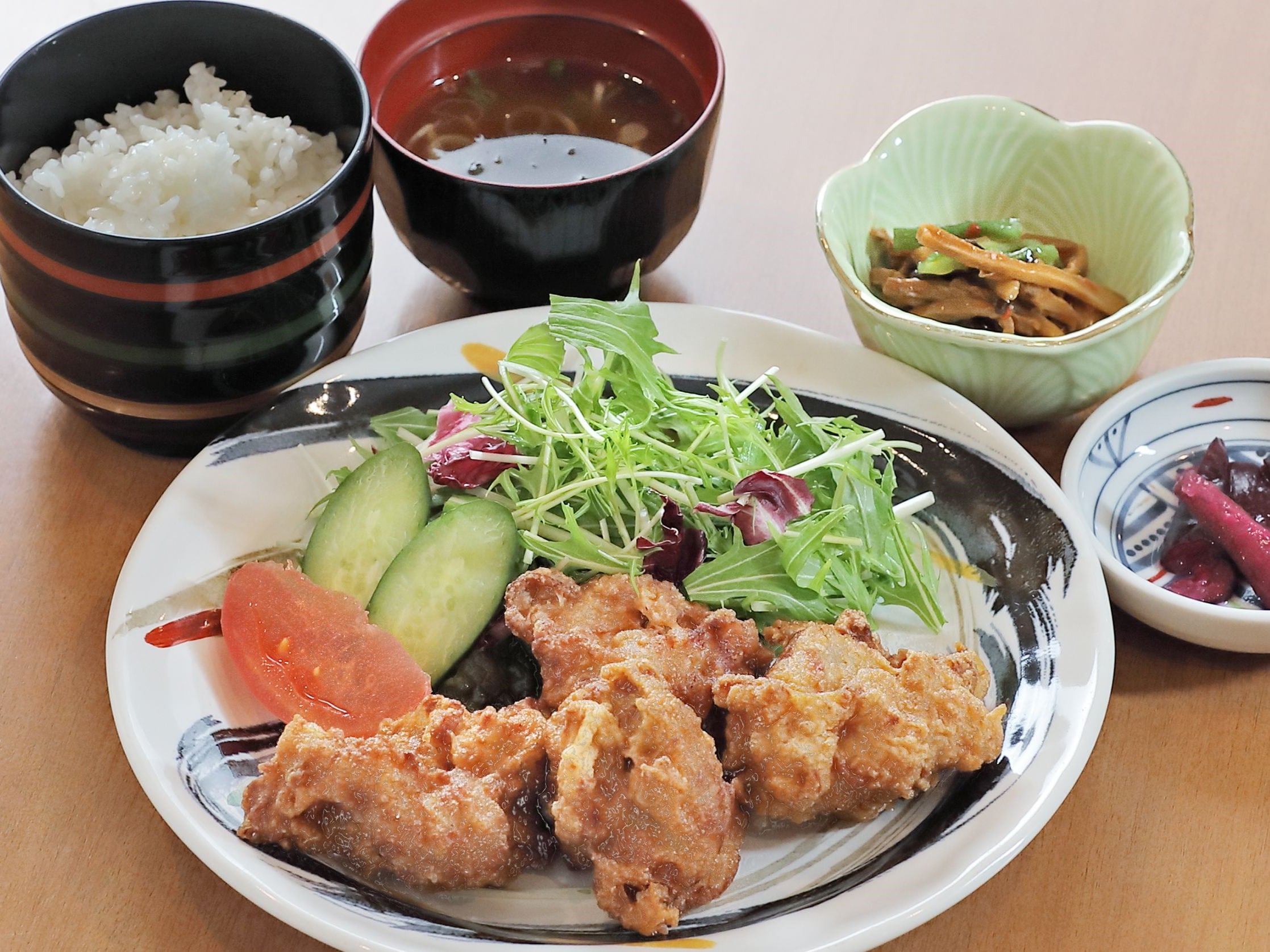 ◆選べる夕食プラン◆からあげ定食（一例）