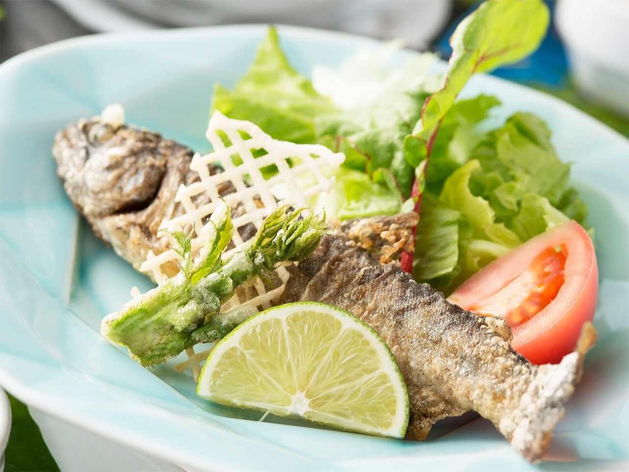 ヤマメの唐揚げ　※お品書きは一例です。仕入れ状況により変更になる場合もございます。