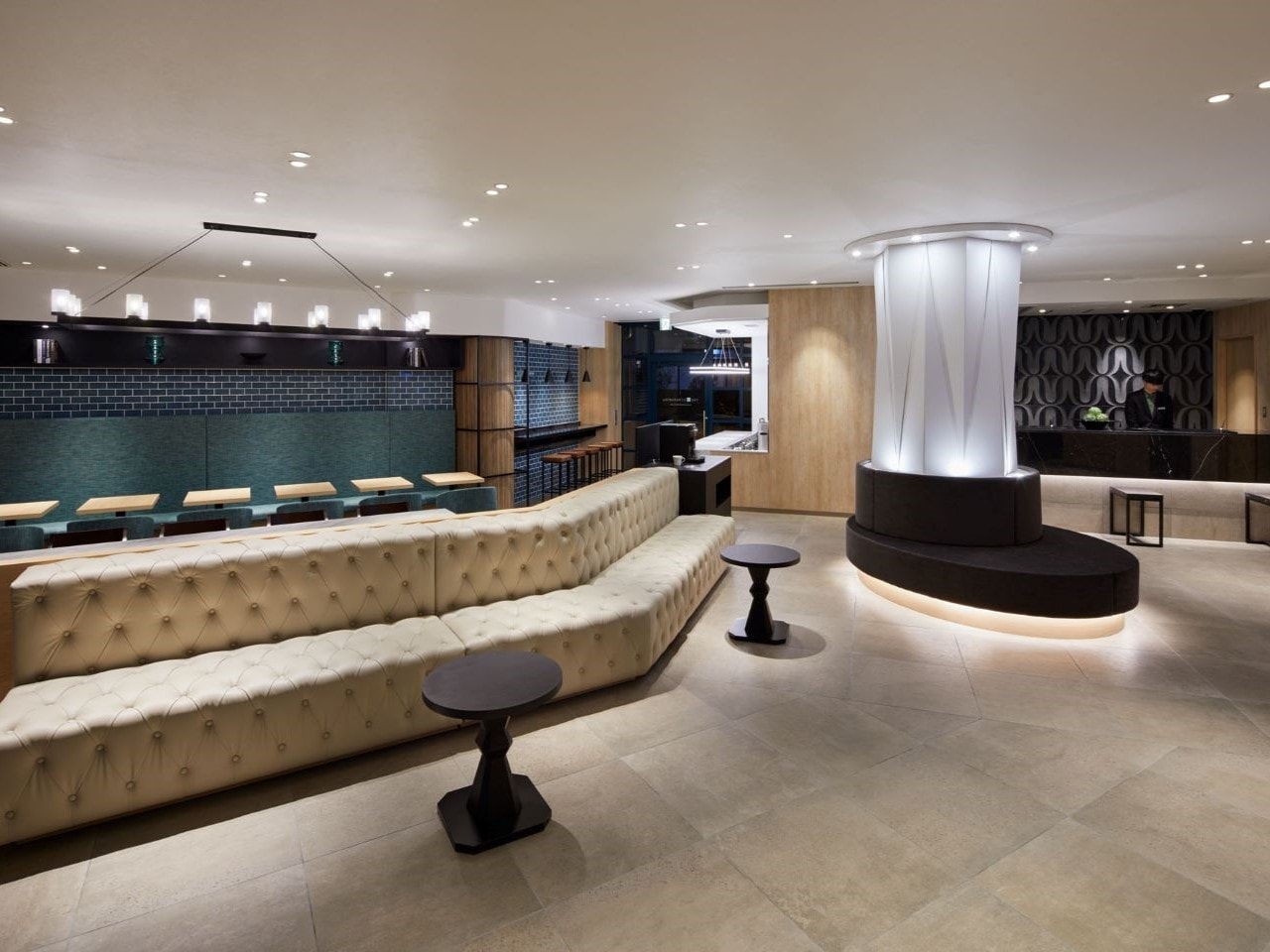 到着後にゆっくりくつろげる空間を実現