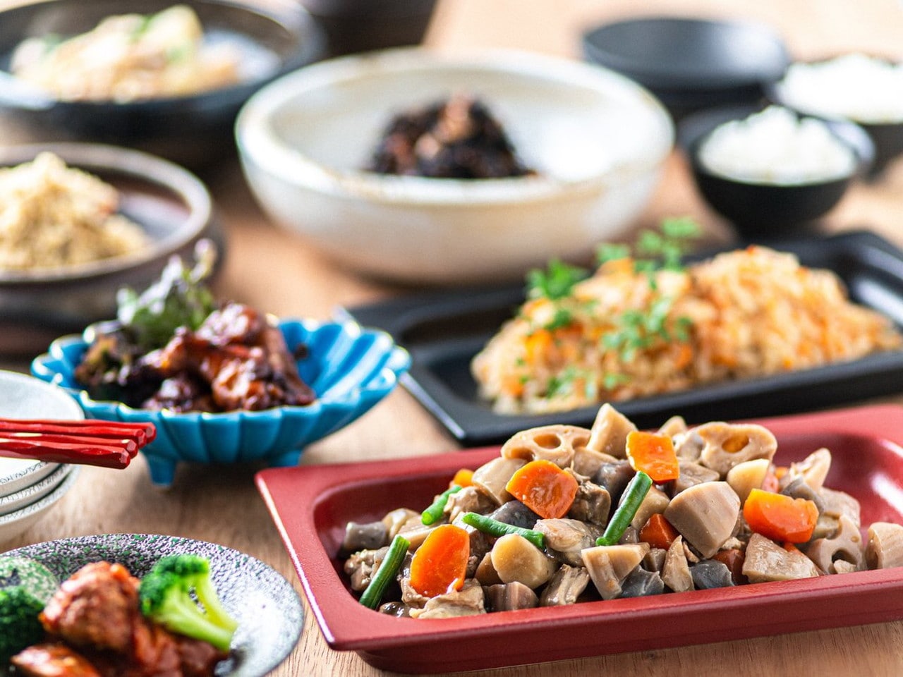 呉竹荘のご朝食