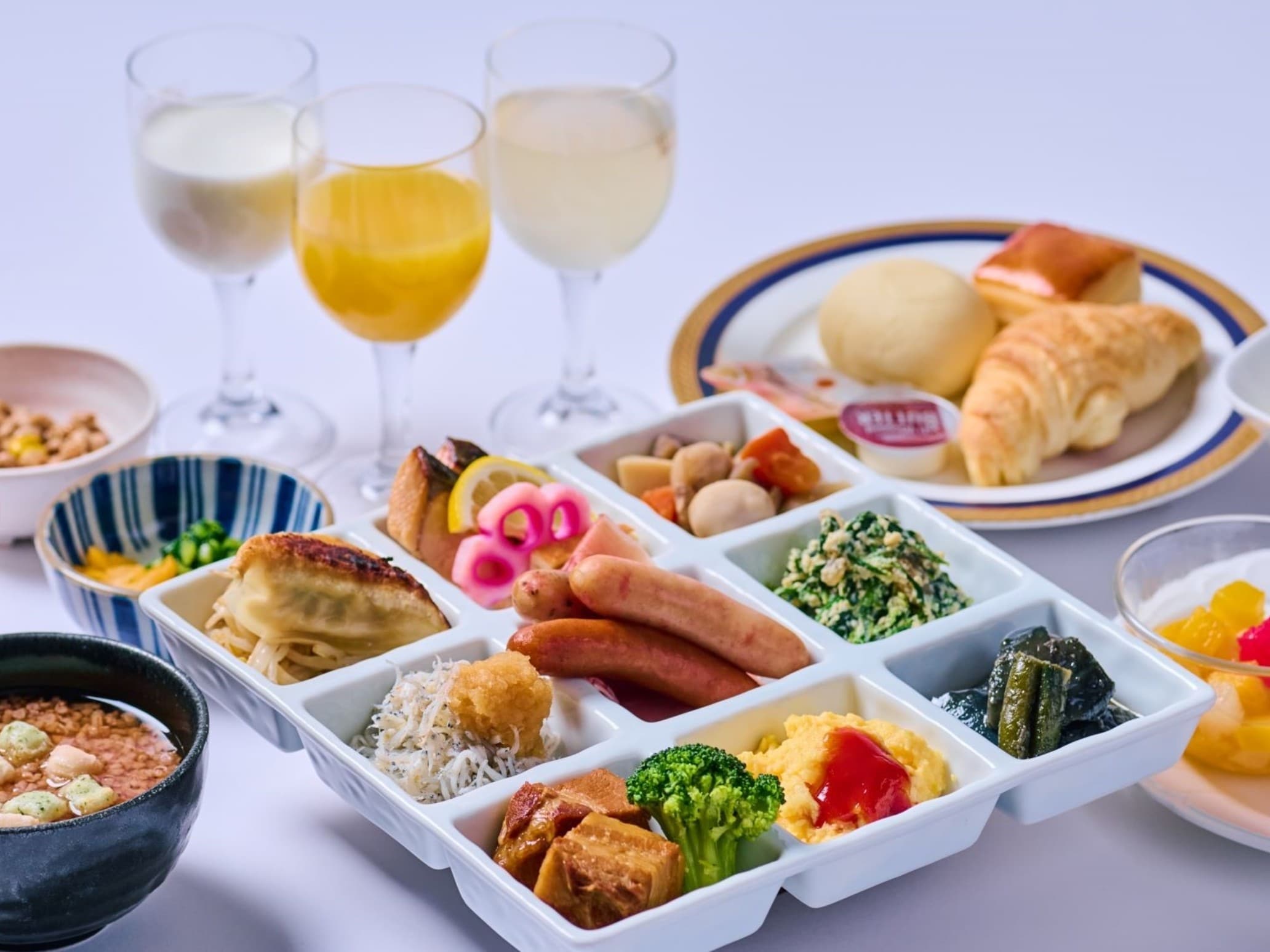 朝食バイキング盛り付け例