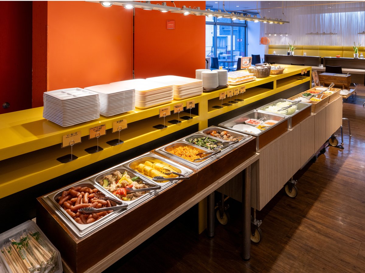 豊富な朝食バイキング