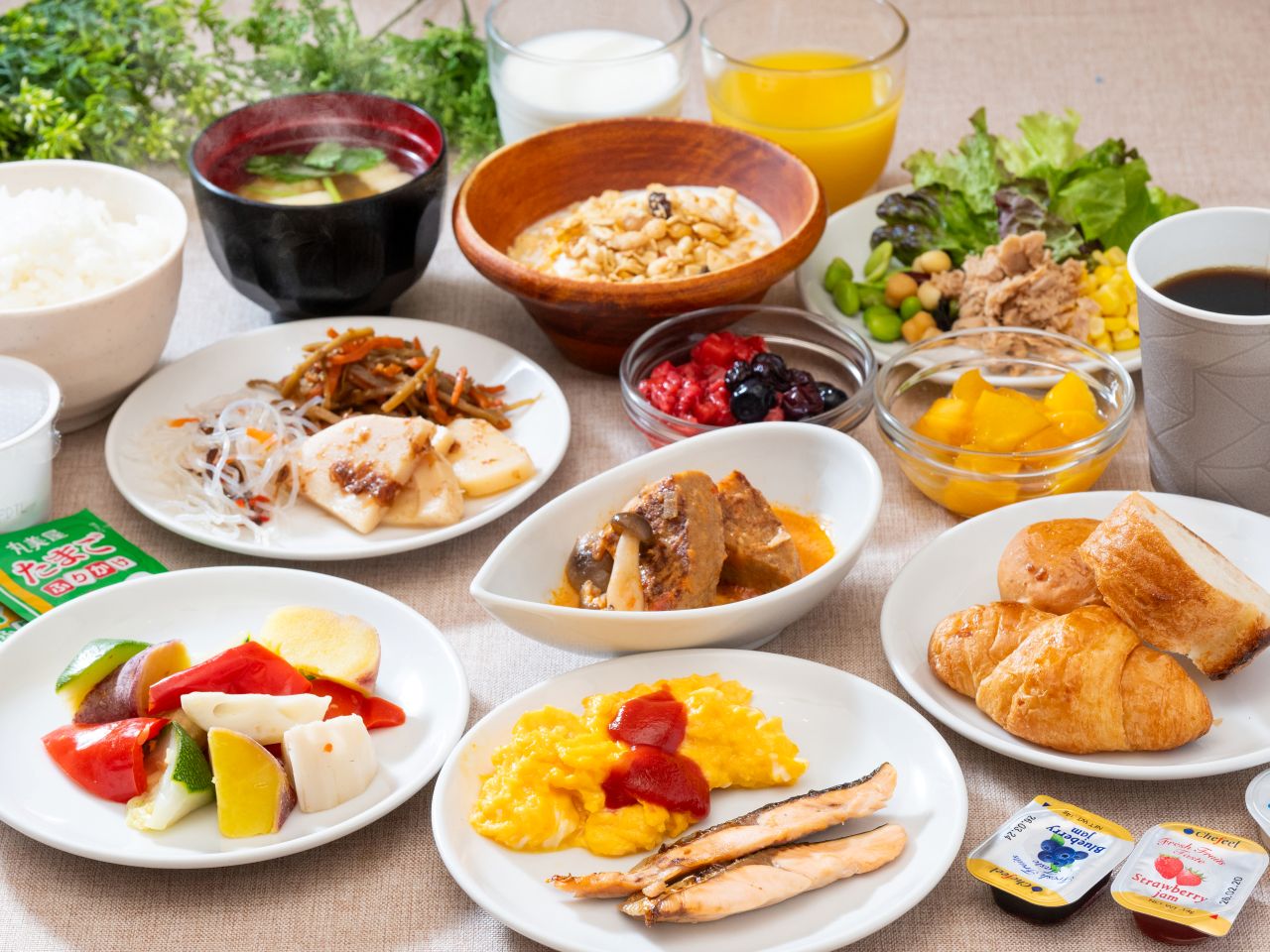 朝食ビュッフェ