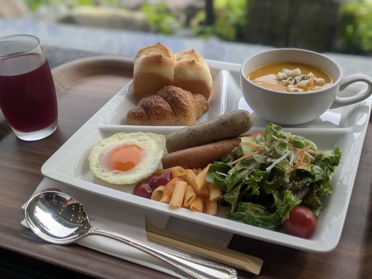 火曜日～土曜日　朝食メニュー（アメリカンブレックファースト）