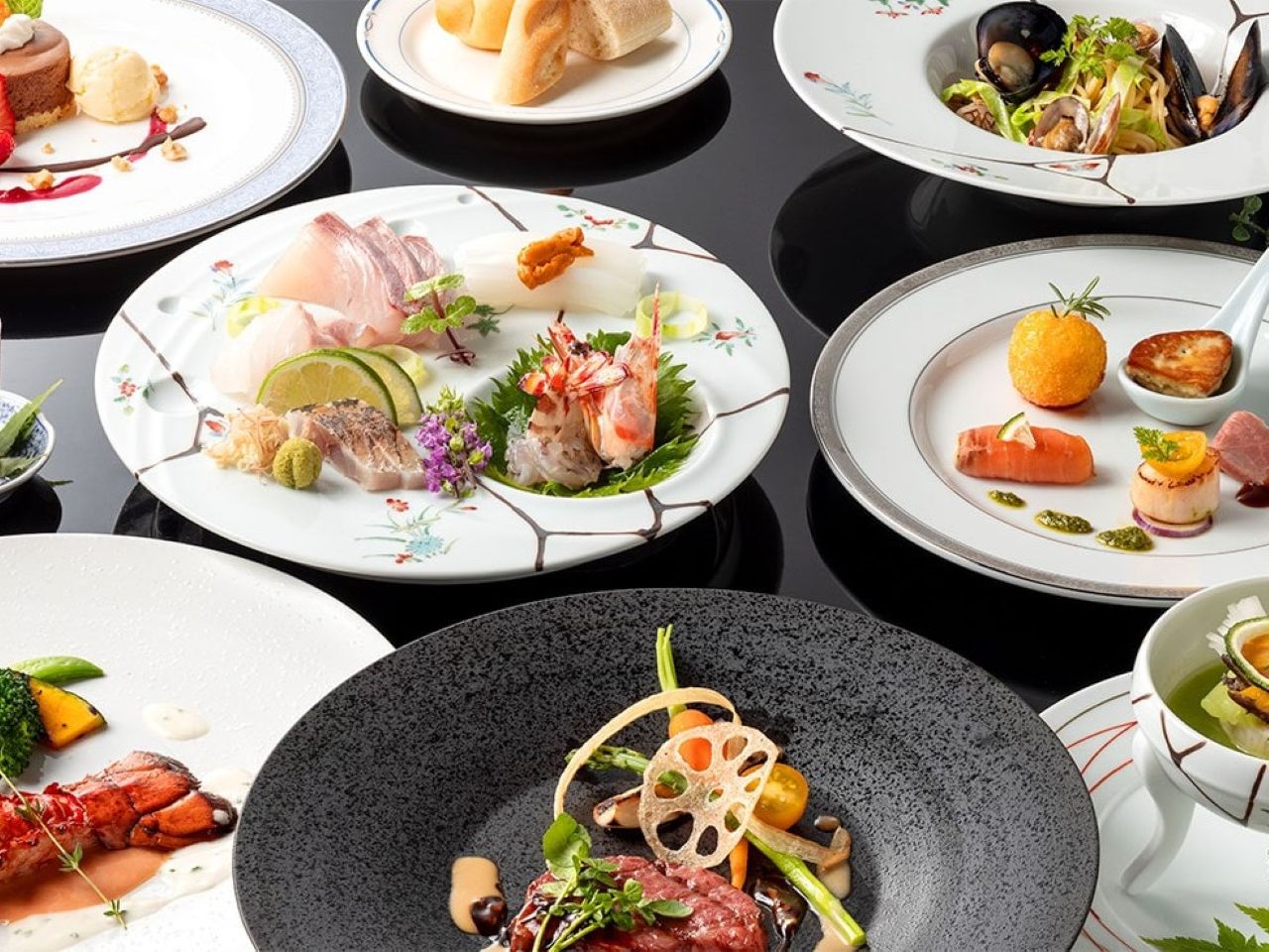 ここでしか味わえない海の幸、そして山の幸。