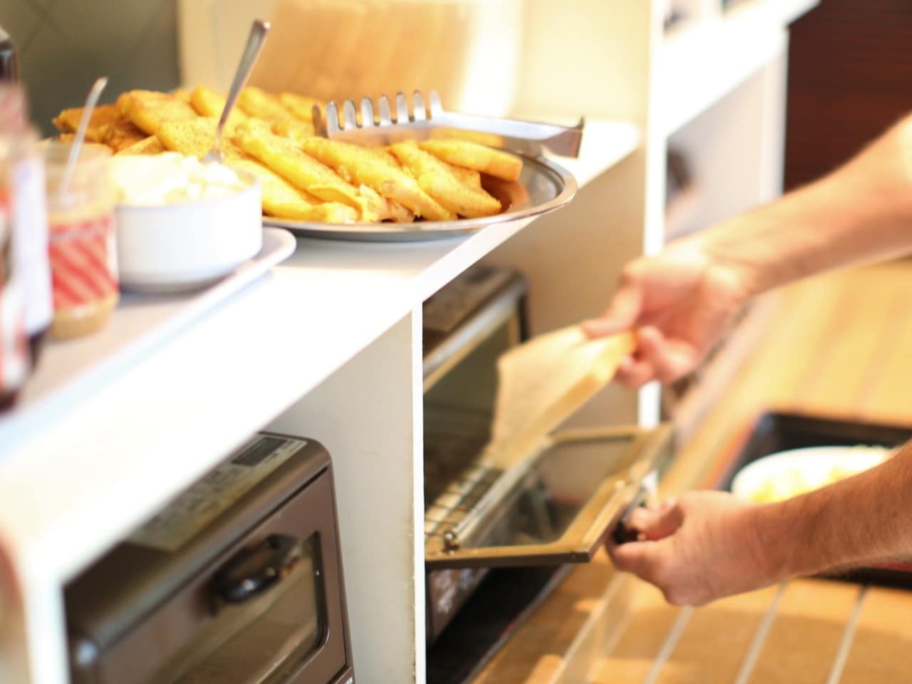 アメリカンな朝食ビュッフェ