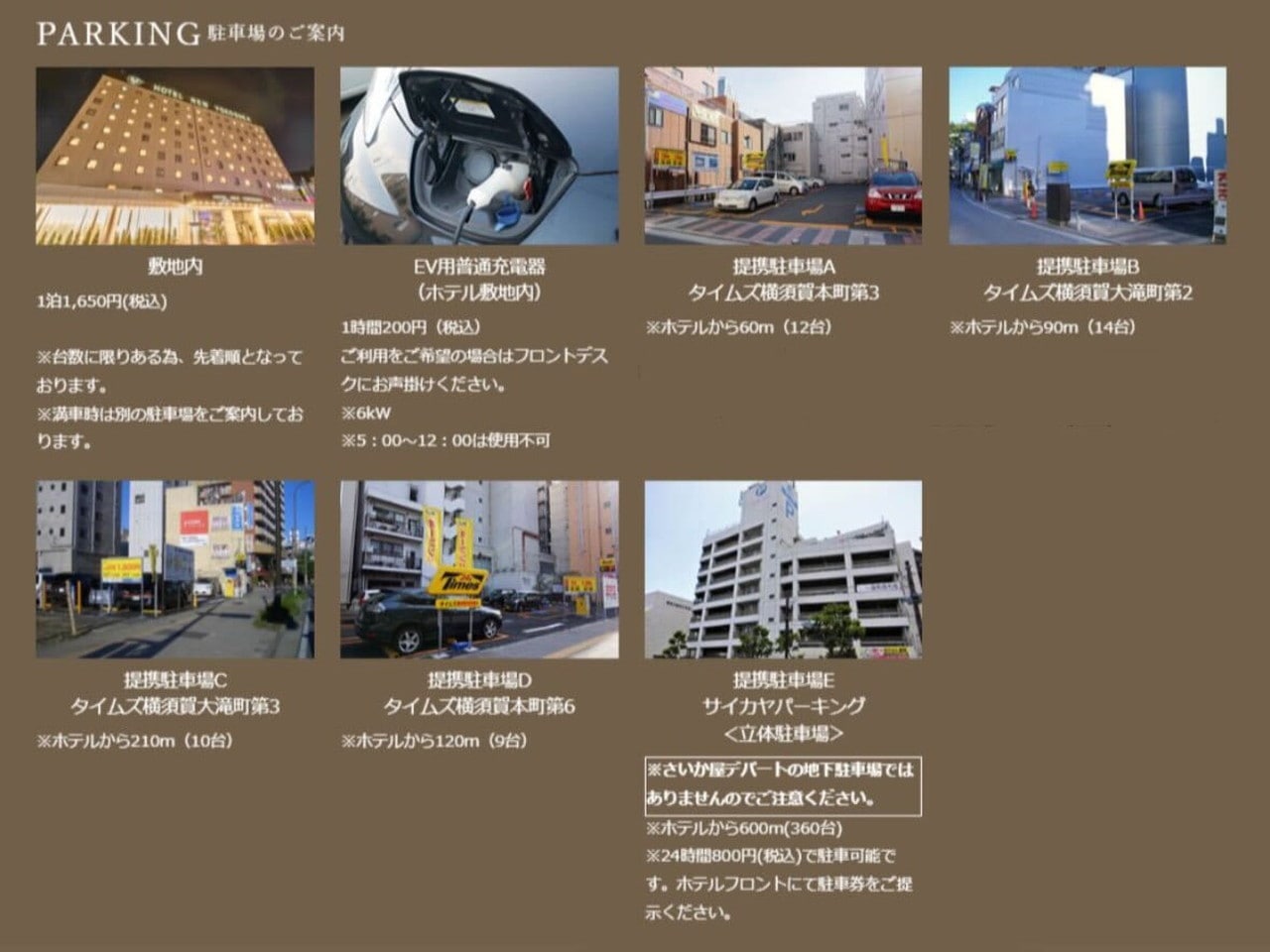 駐車場のご案内