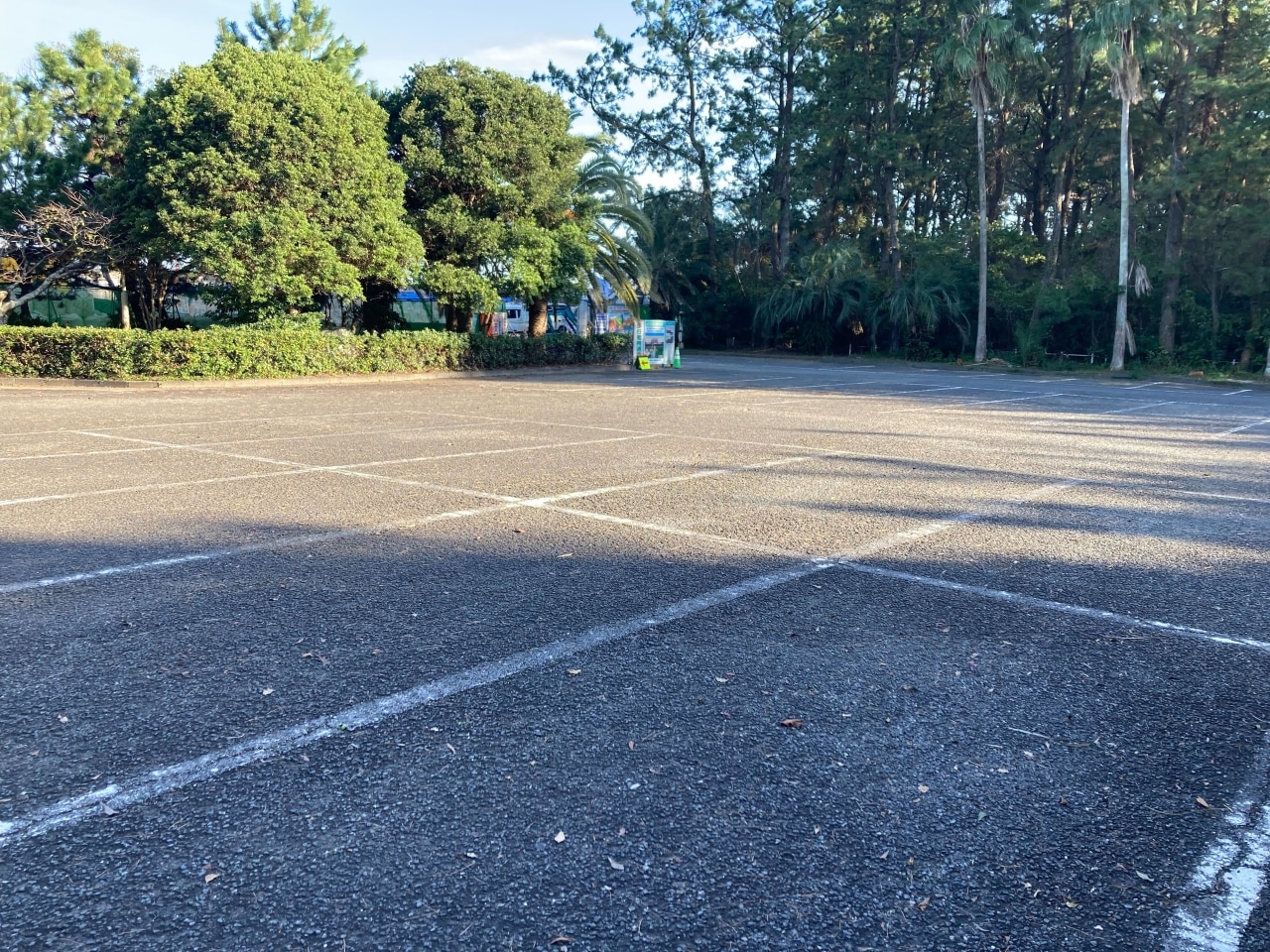 広々とした駐車場