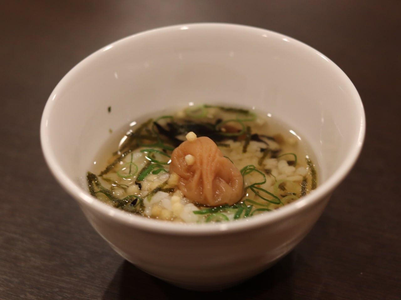 朝のお茶漬けが好評です。