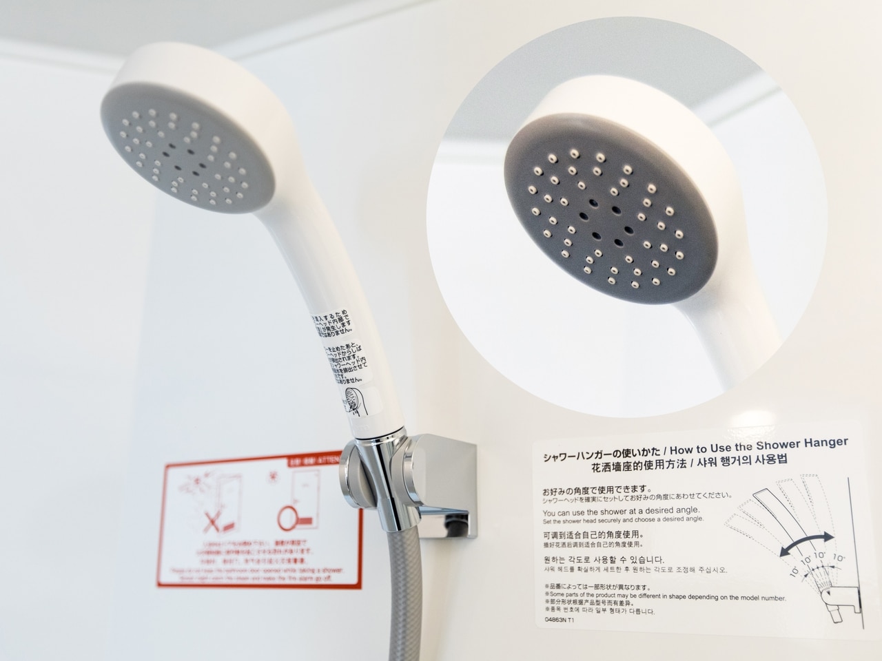 客室ユニットバスにウルトラファインバブルのシャワーヘッドを導入