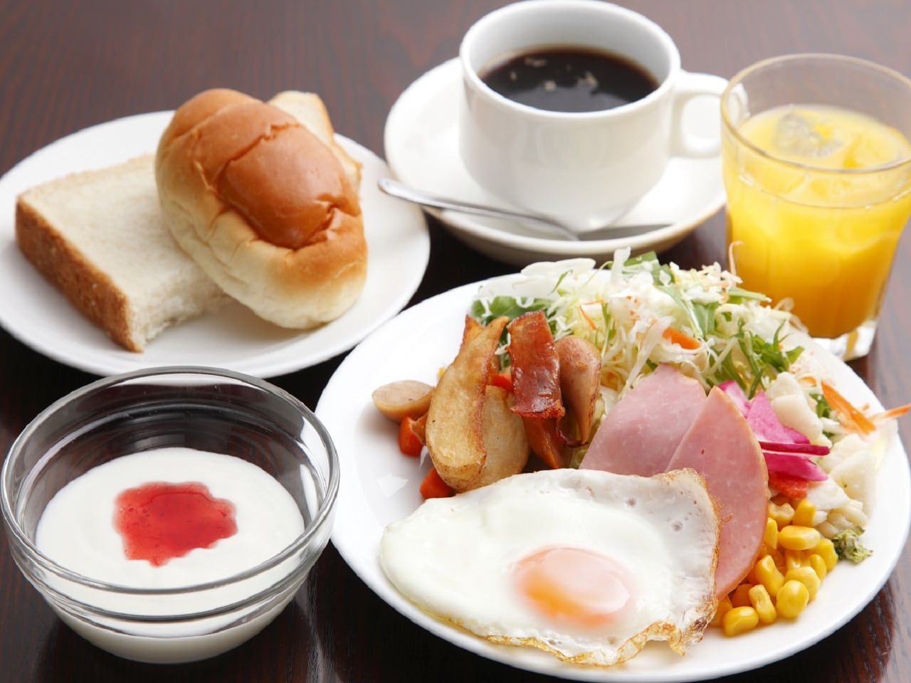 朝食ビュッフェ一例