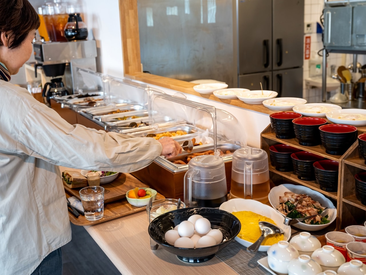 朝食会場
