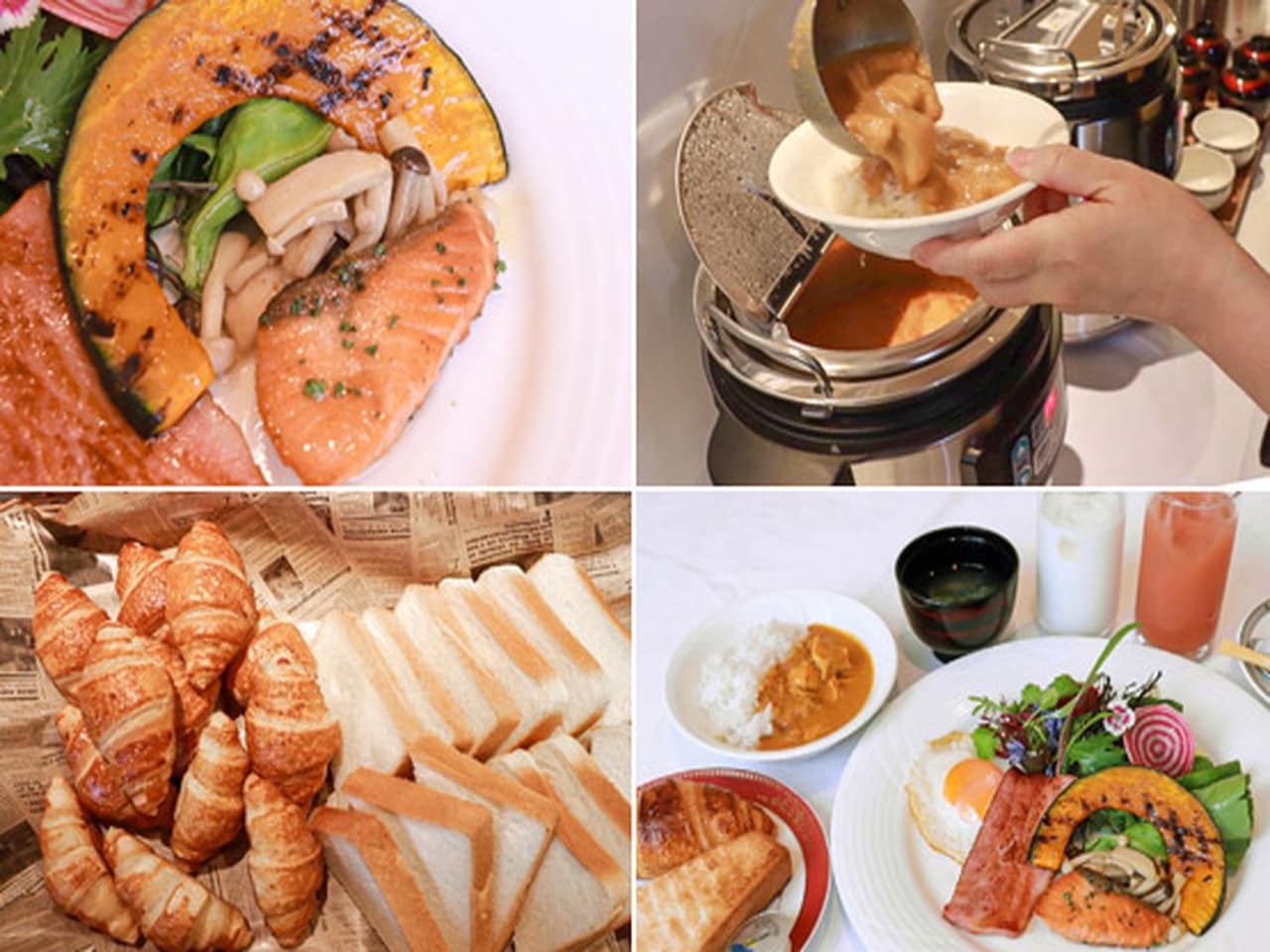 彩り豊かな朝食プレート