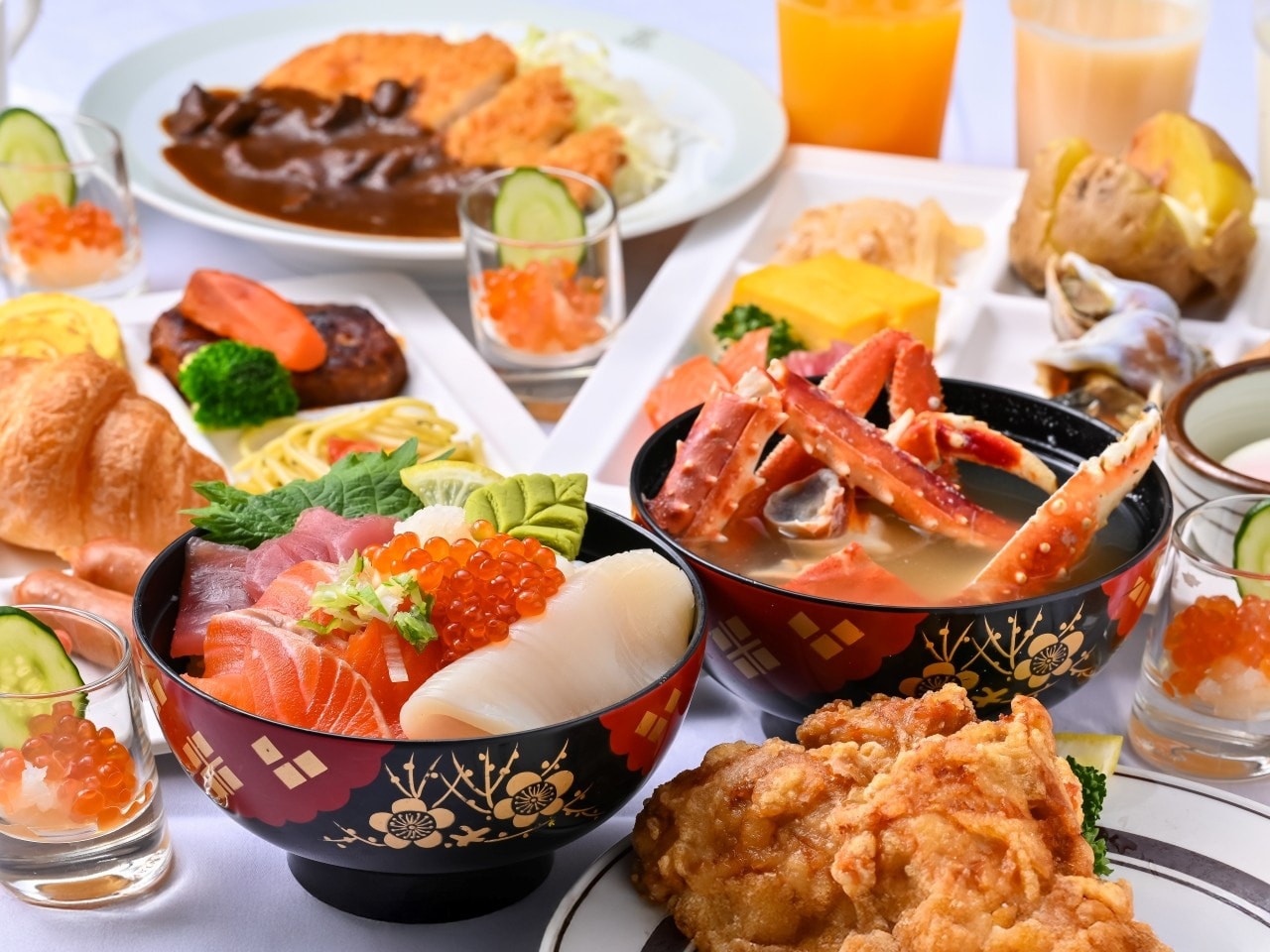 朝食盛り付けイメージです。