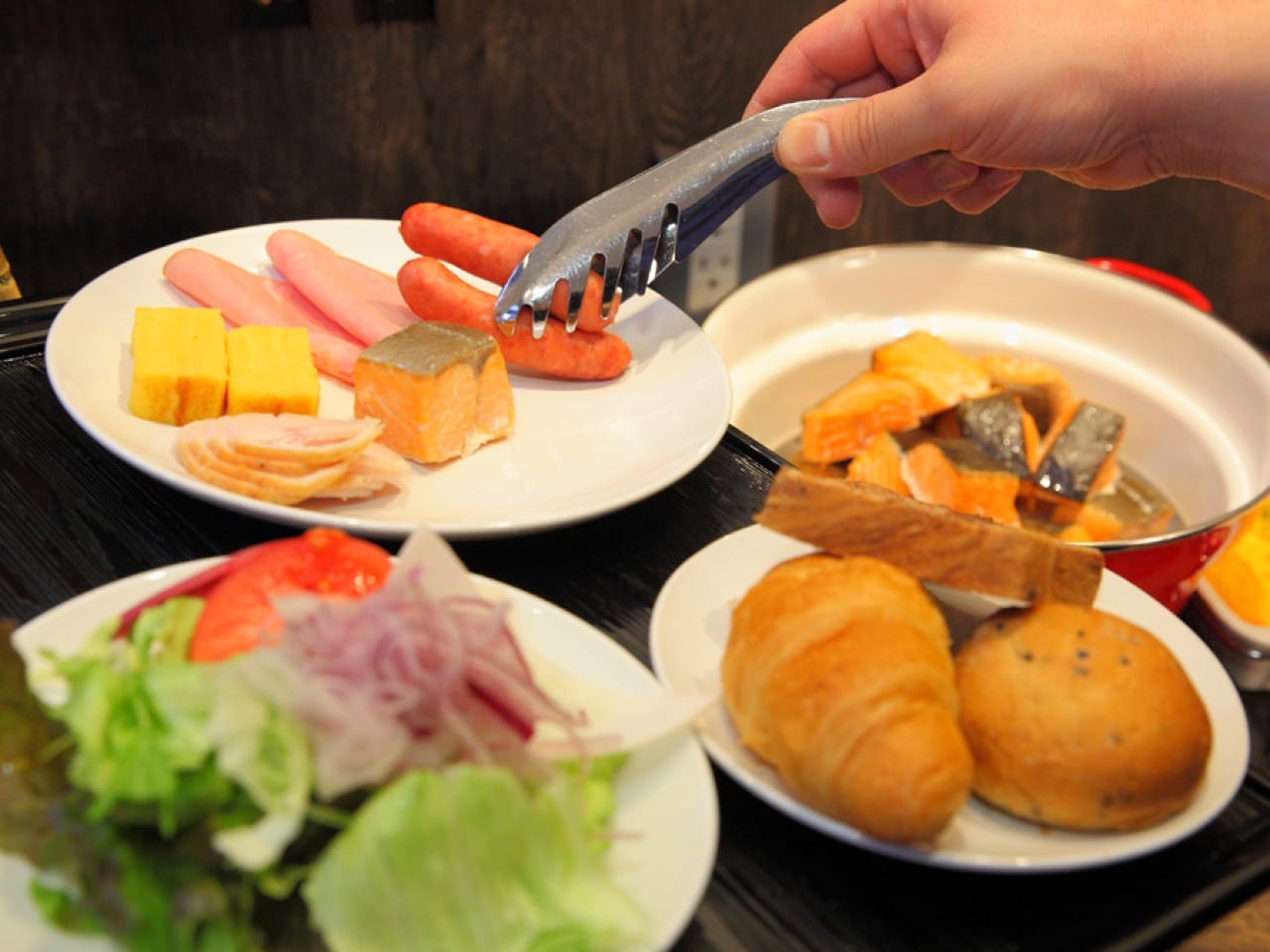 朝食 盛りつけ例