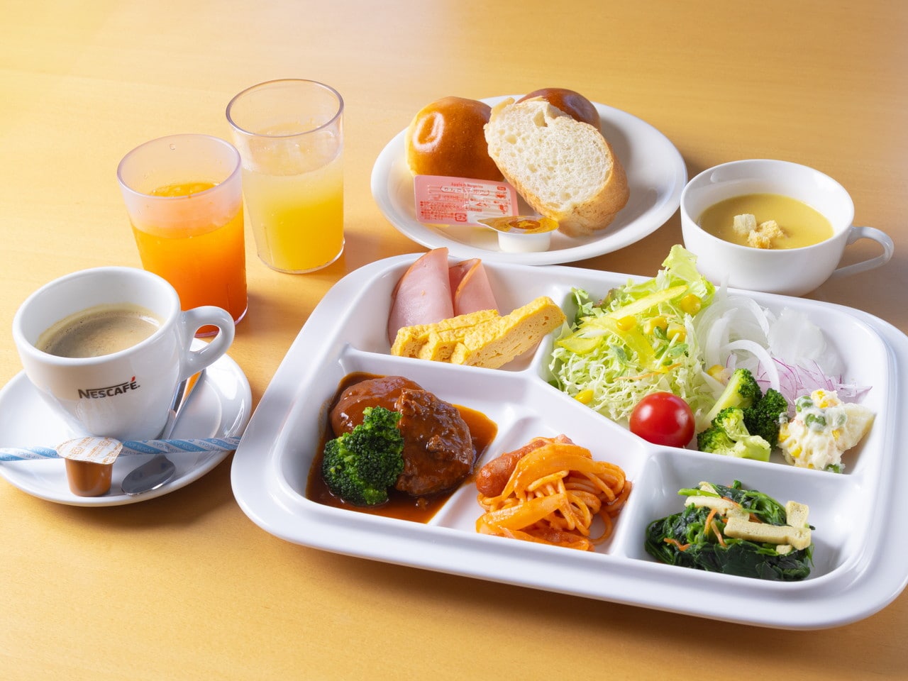 朝食ビュッフェ一例