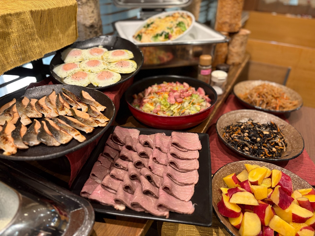 90分食べ放題☆和洋朝食ビュッフェ　海鮮＆農園直送新鮮野菜　取り放題！