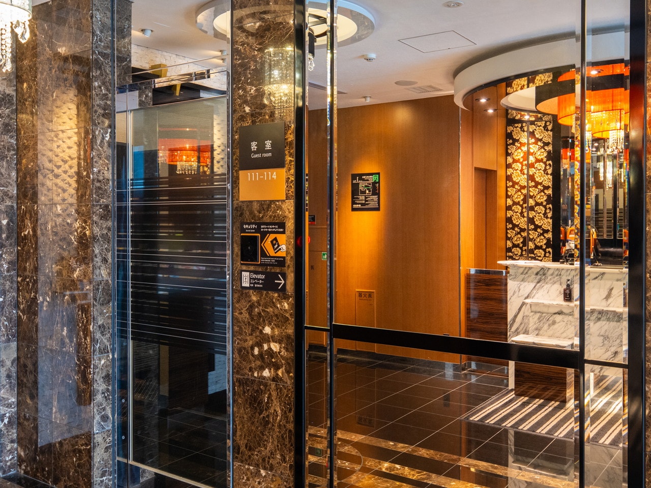 1階客室専用セキュリティ