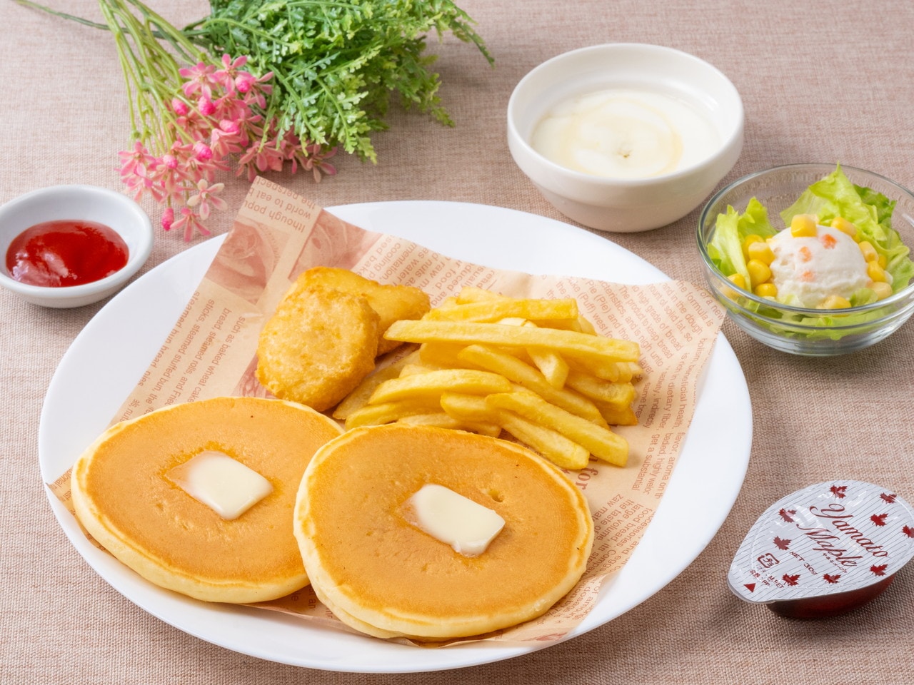 お子様パンケーキセット