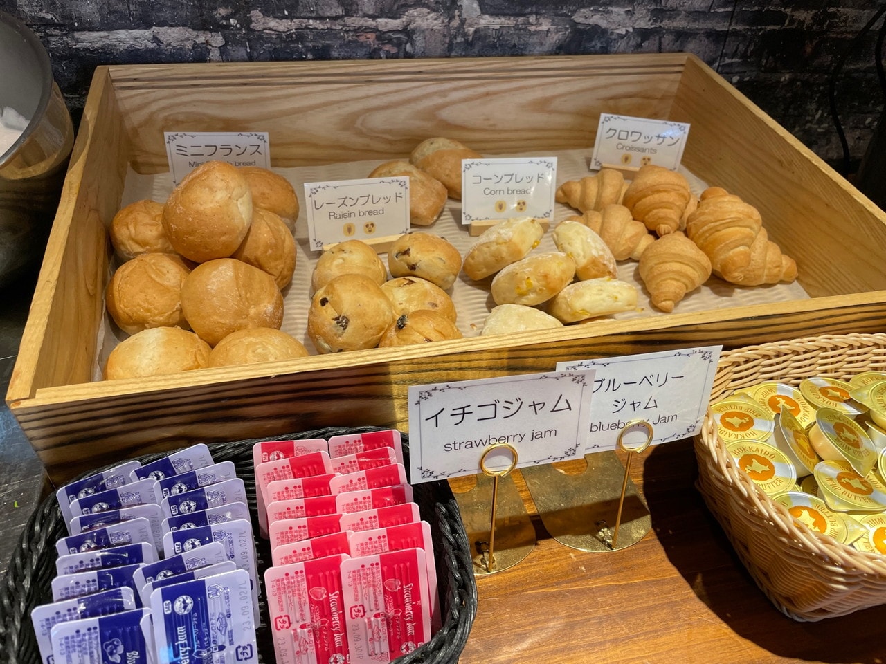 朝食ビュッフェ一例