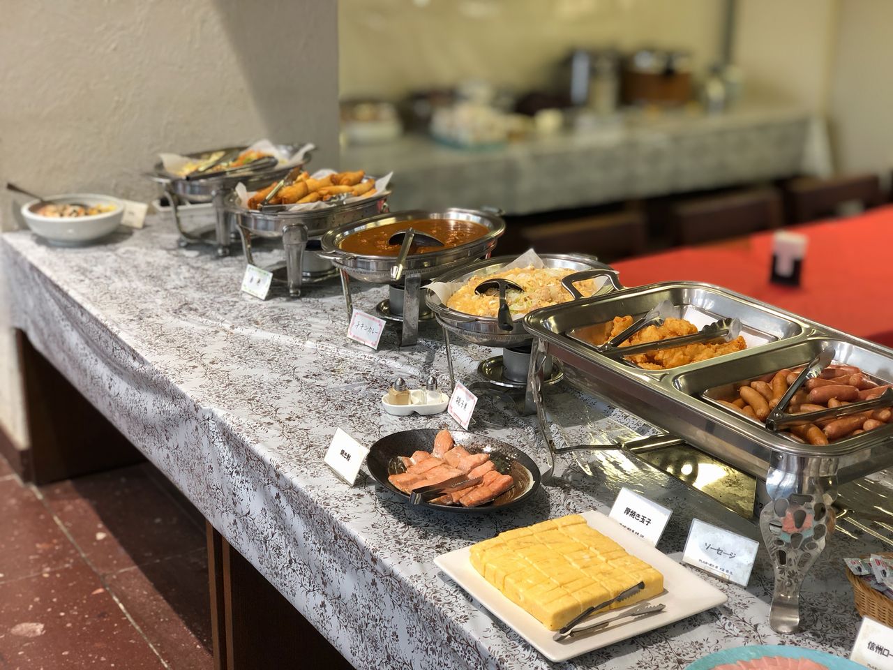 朝食バイキング会場