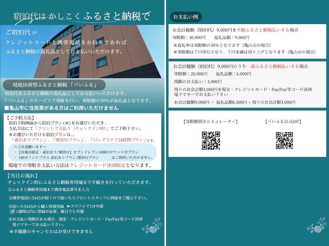 亀山市ふるさと納税 現地決済型サービス