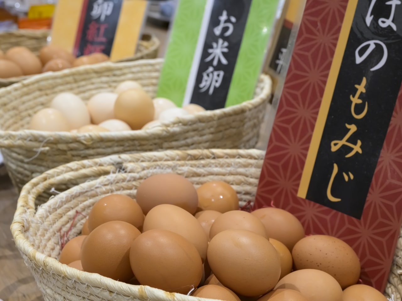 朝食バイキング　山形産の卵3種食べ比べ