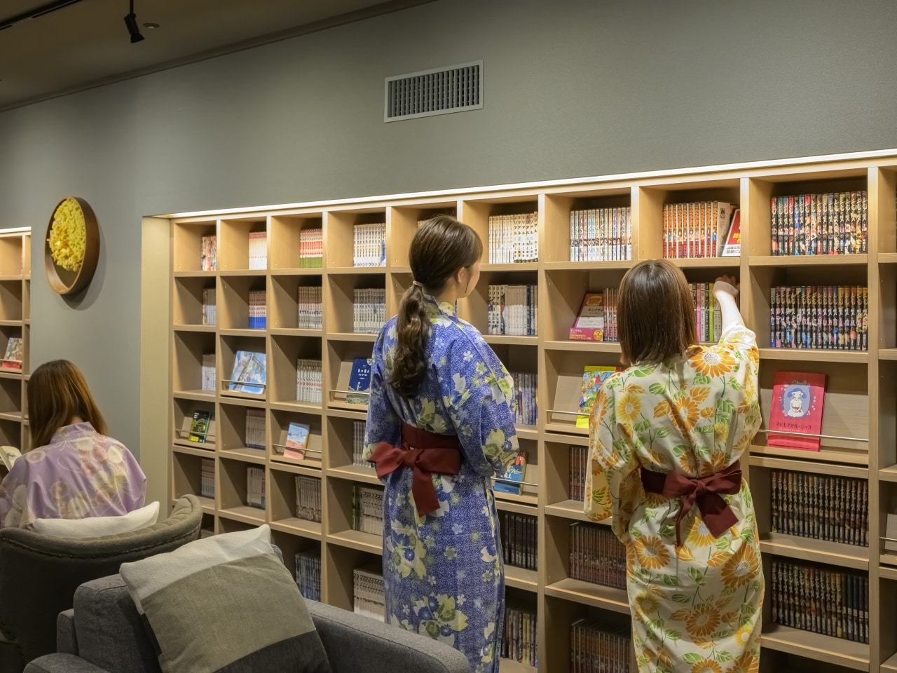 約2000冊の漫画ライブラリー