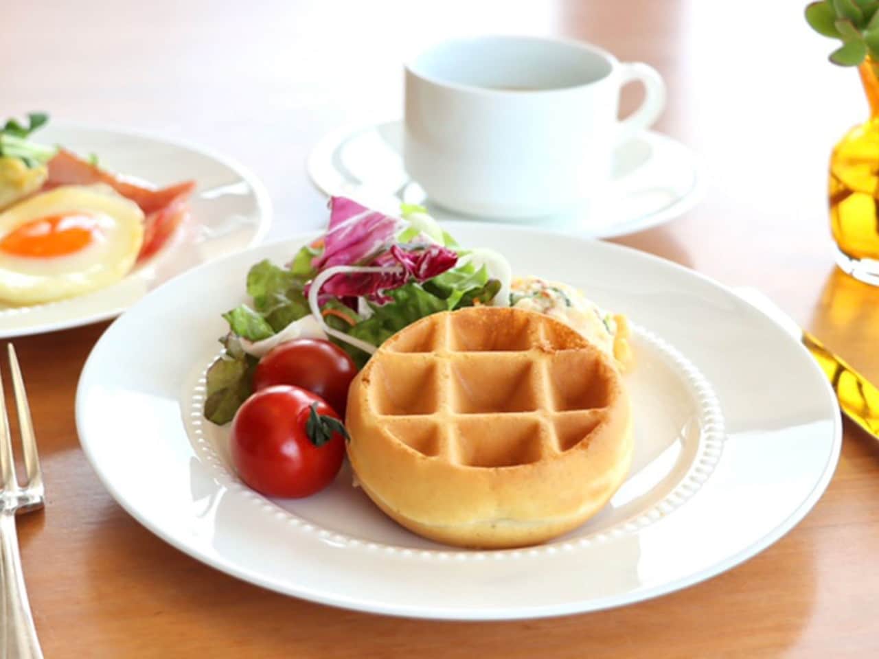 焼き立てワッフル