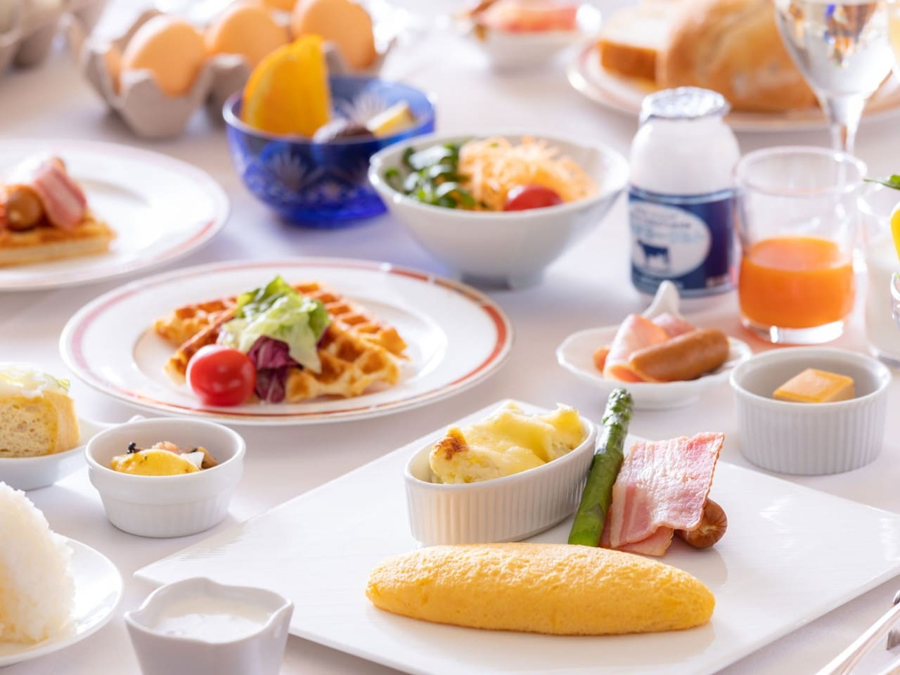 和洋の朝ビュッフェ 一例