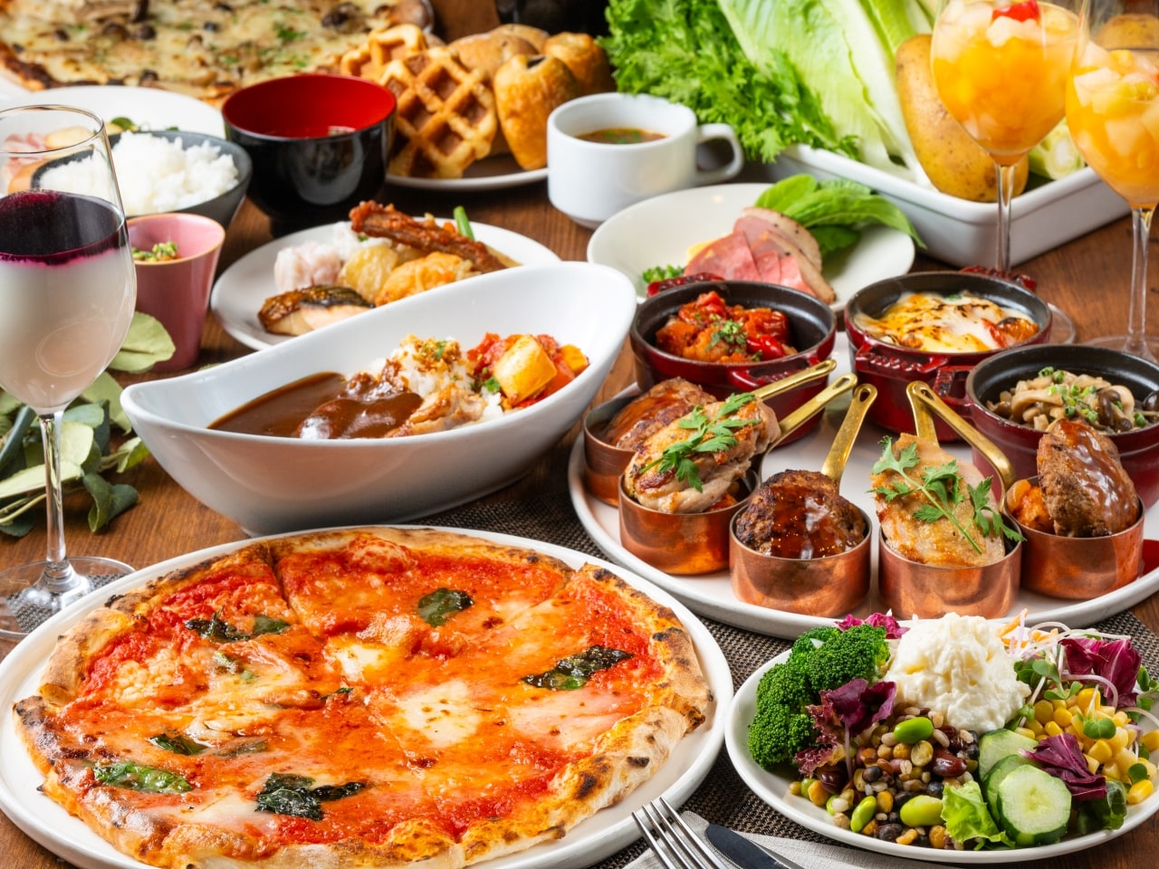 朝食ビュッフェ