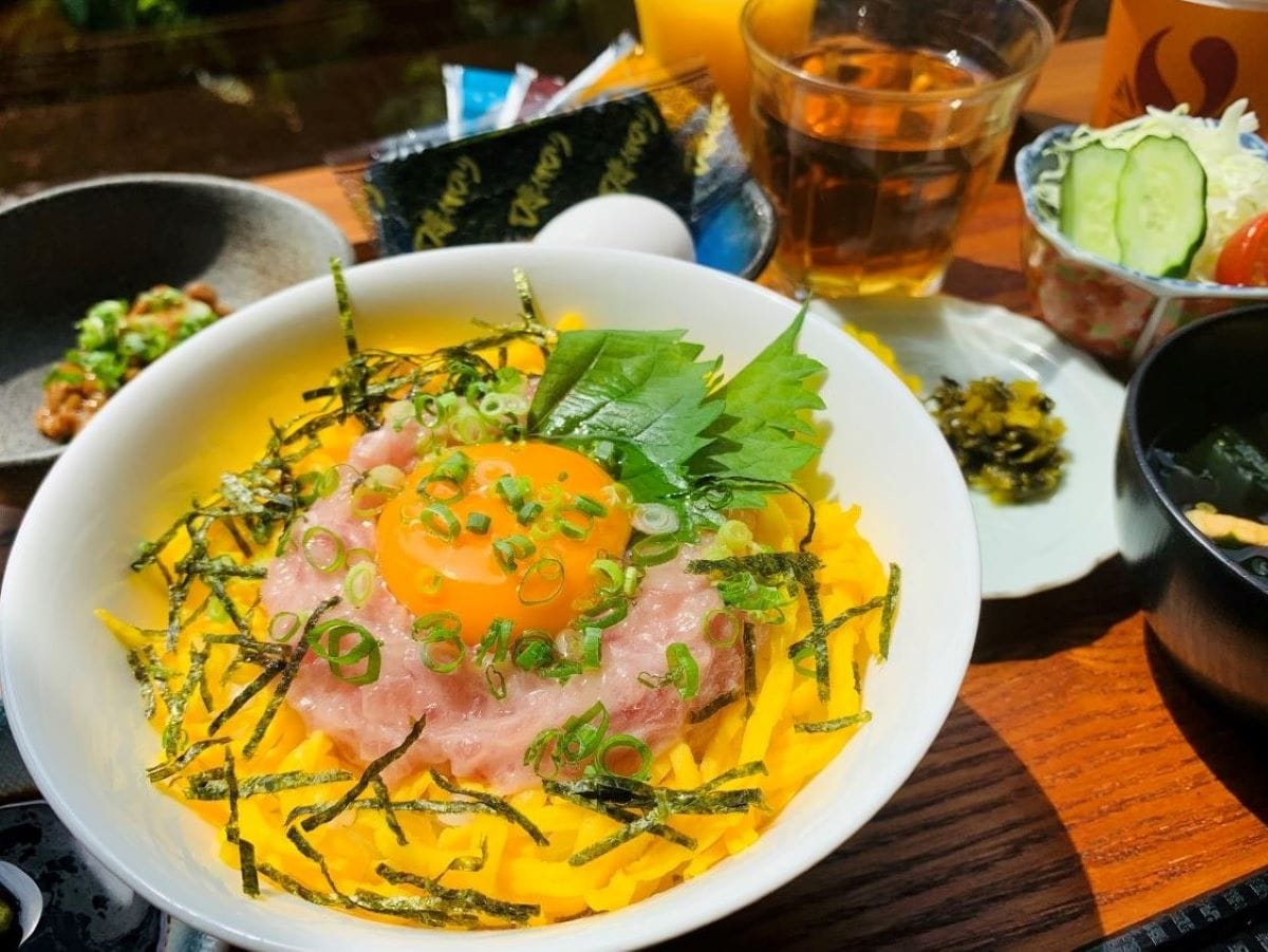 名古屋コーチン卵のせネギトロ丼