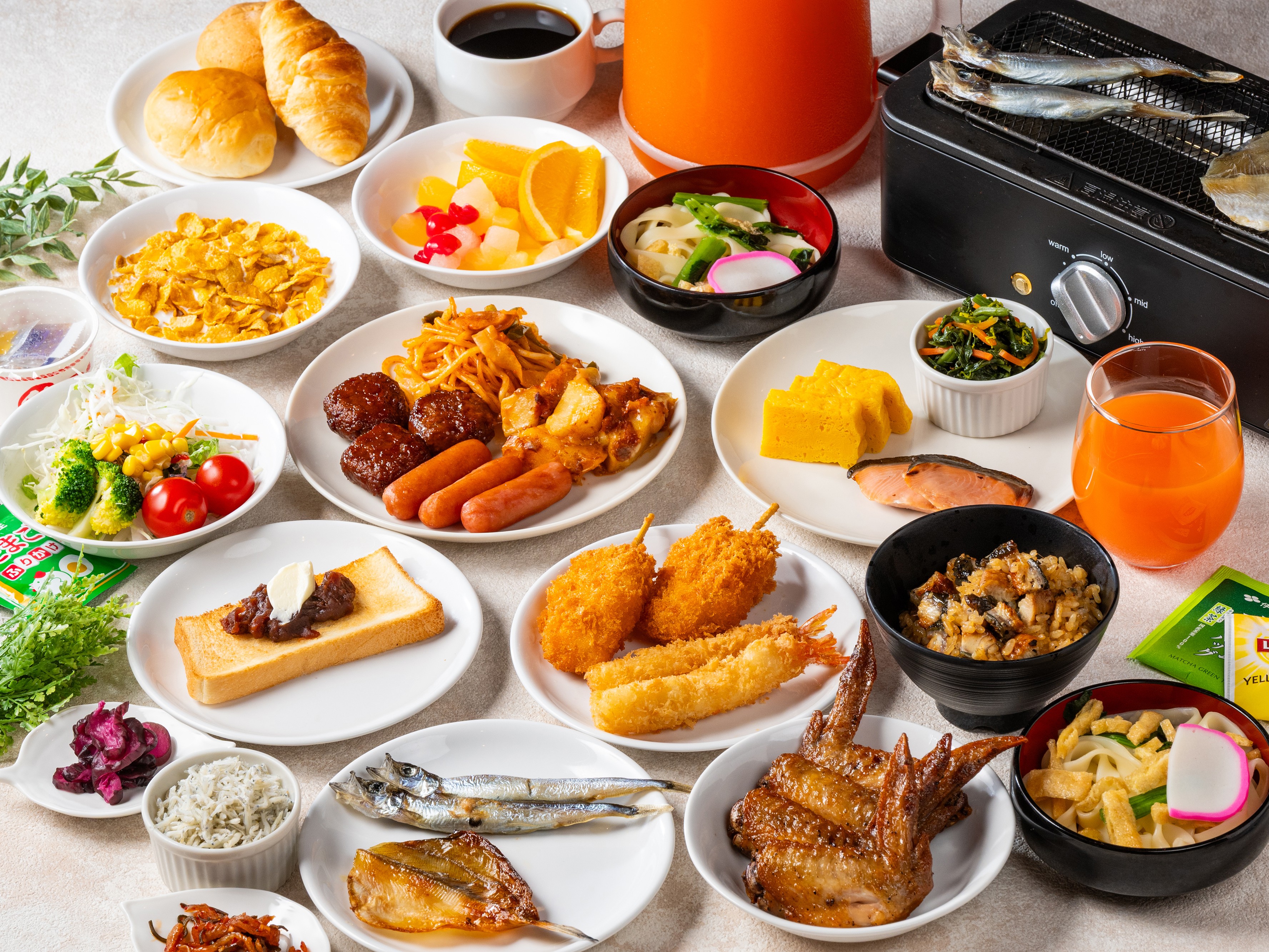 和洋30種類以上のビュッフェ