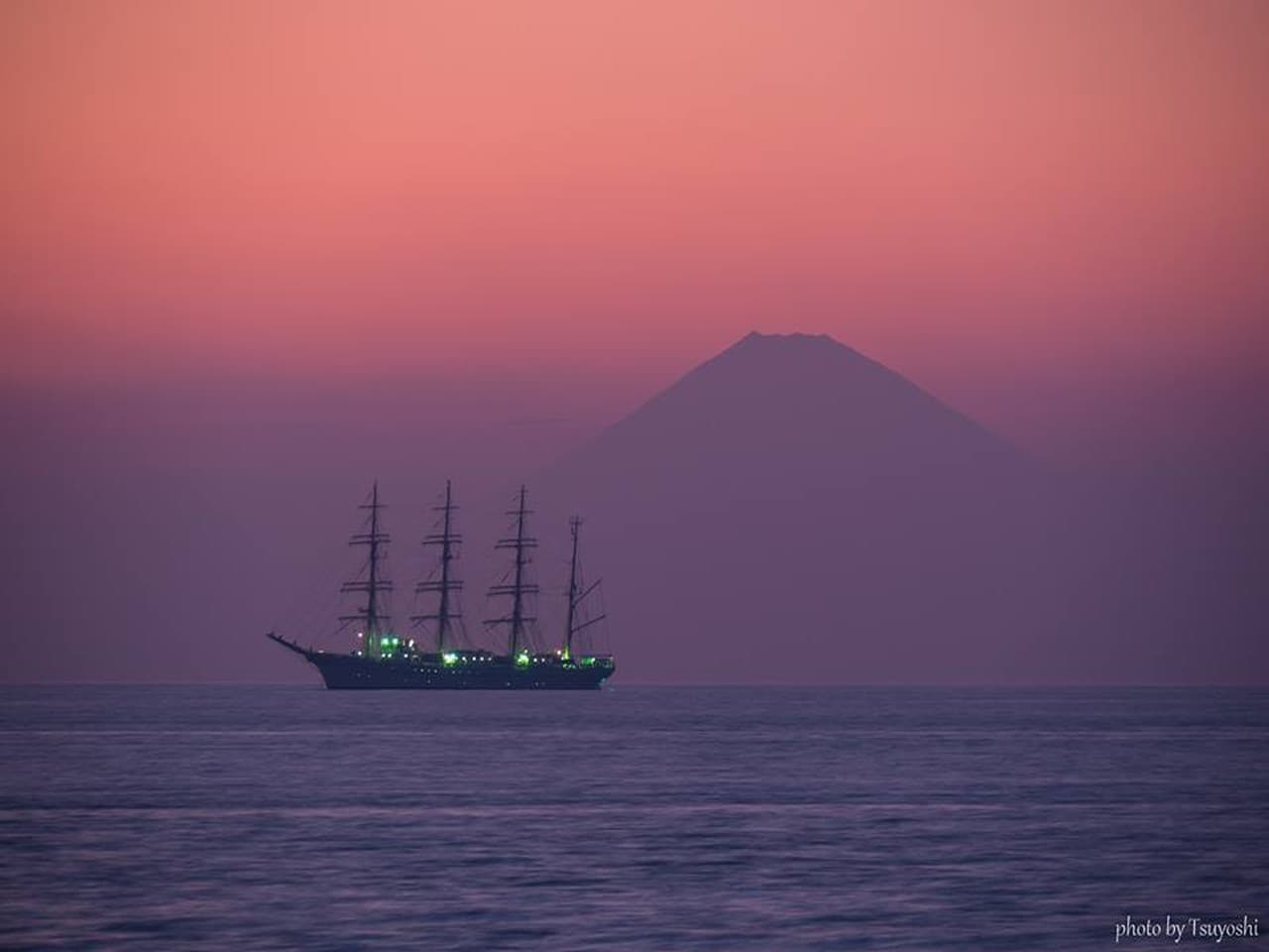 夕日100選に選ばれた夕景