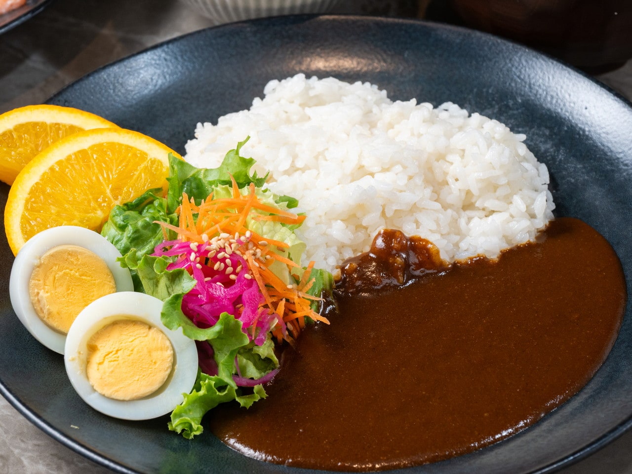 盛り付け例(カレー)