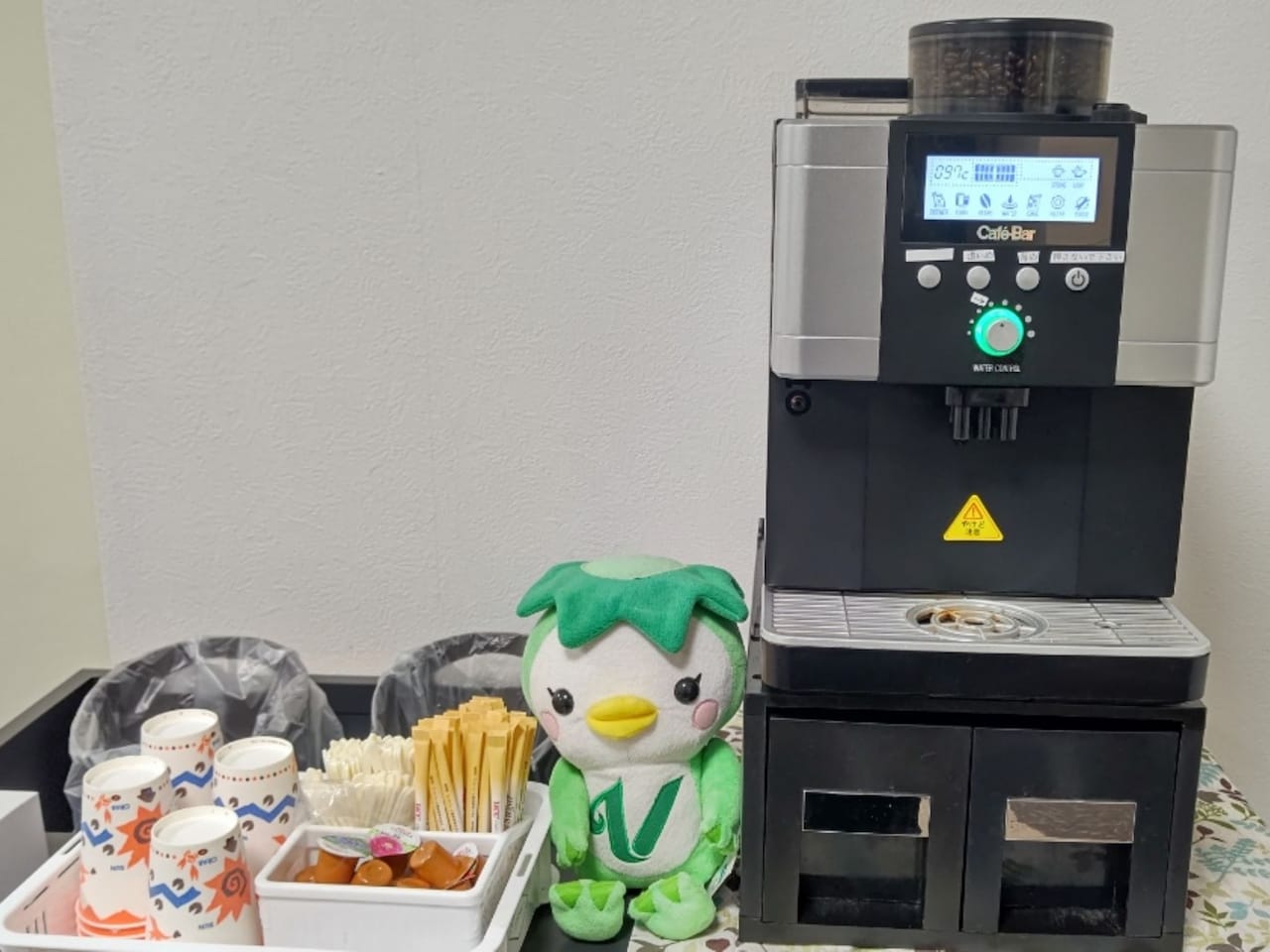 ロビーにてコーヒー提供中!